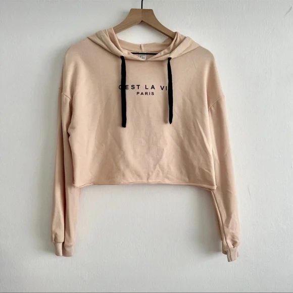 C'est La Vie sweatshirt Hoodie - small - Picture 2 of 6